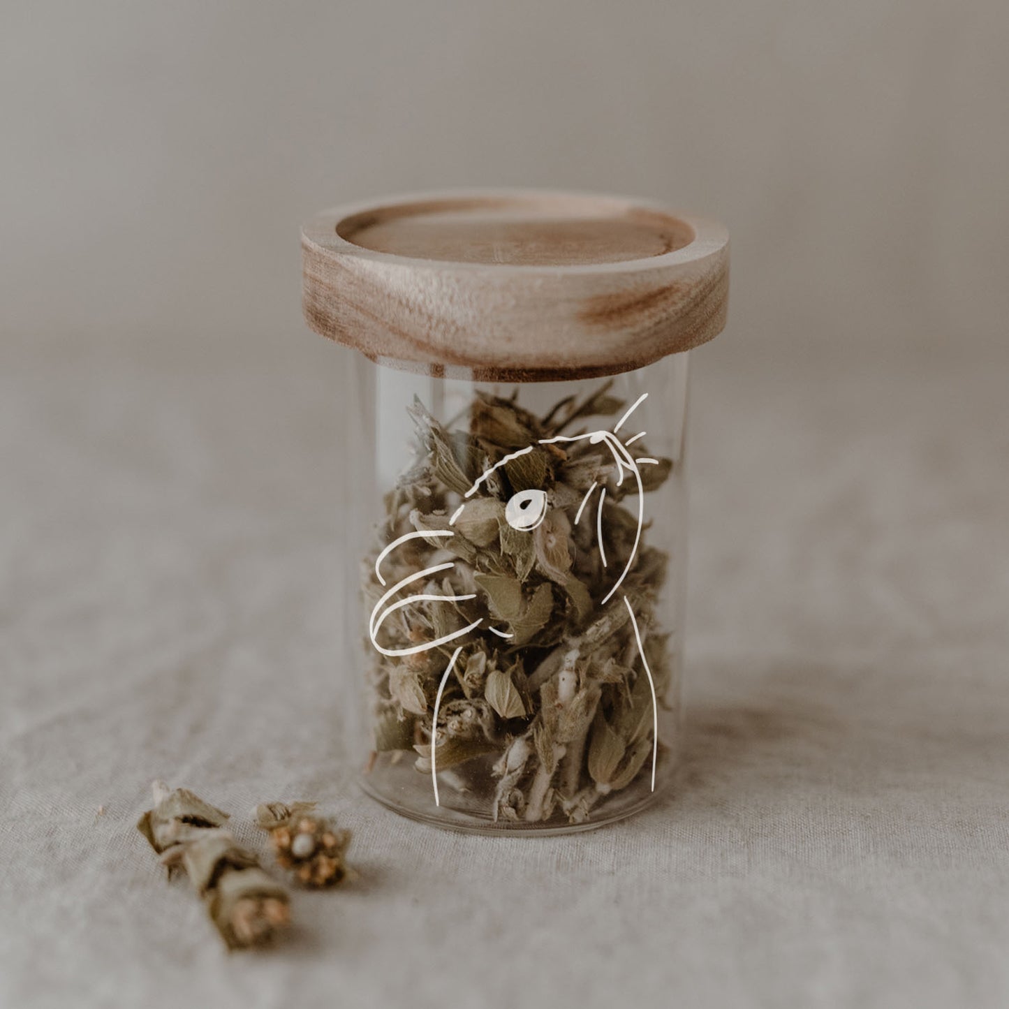 Mini Vorratsglas Hase 9 cm | Eulenschnitt