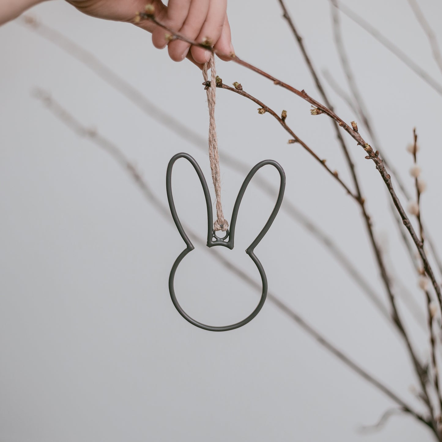 Metallanhänger Hase 6er Set | Eulenschnitt
