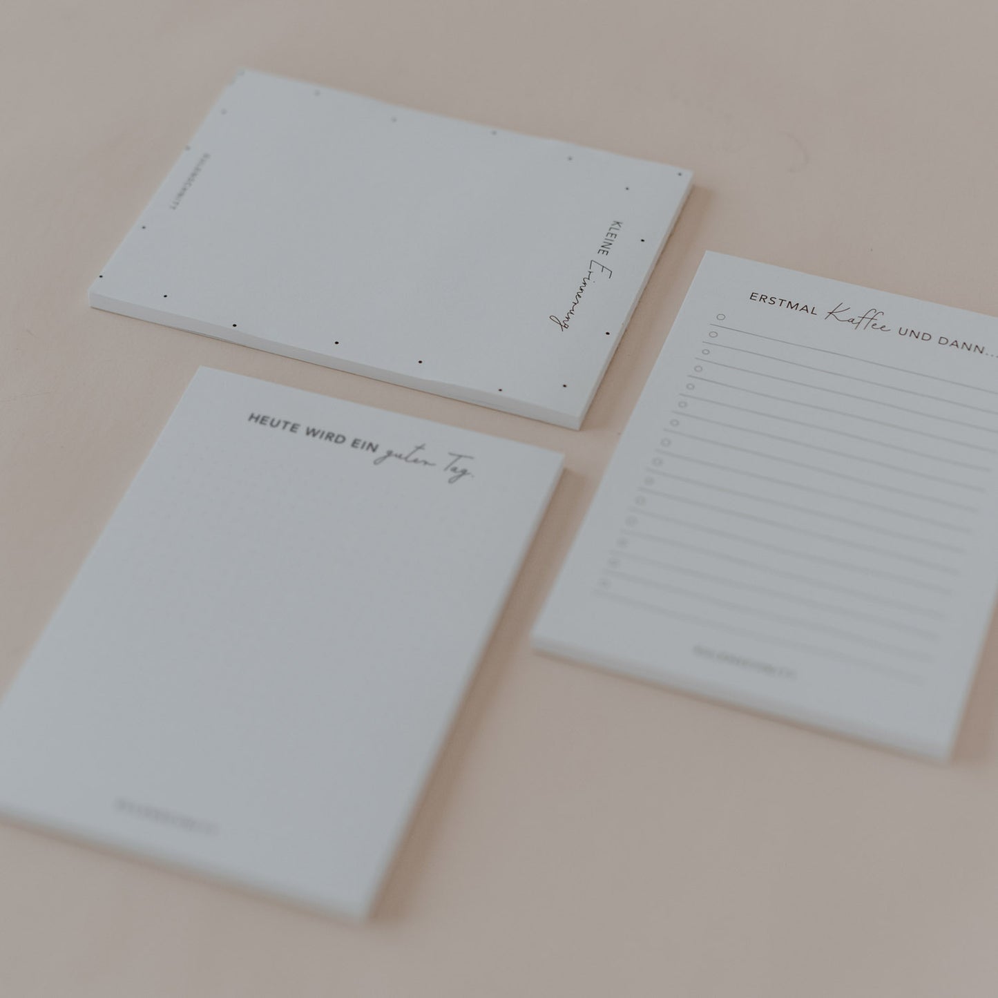 Blocs-notes Erstmal Kaffee lot de 3 A6