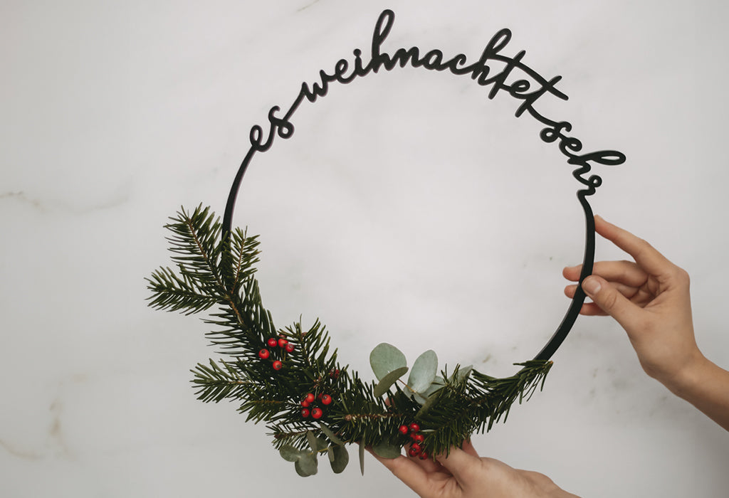 DIY: Weihnachtskranz binden