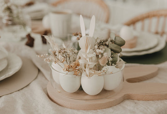 DIY Osterkranz aus Eierschalen und Trockenblumen