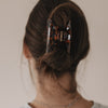  Große Haarspange Herz Amber hält Frisur sicher zusammen