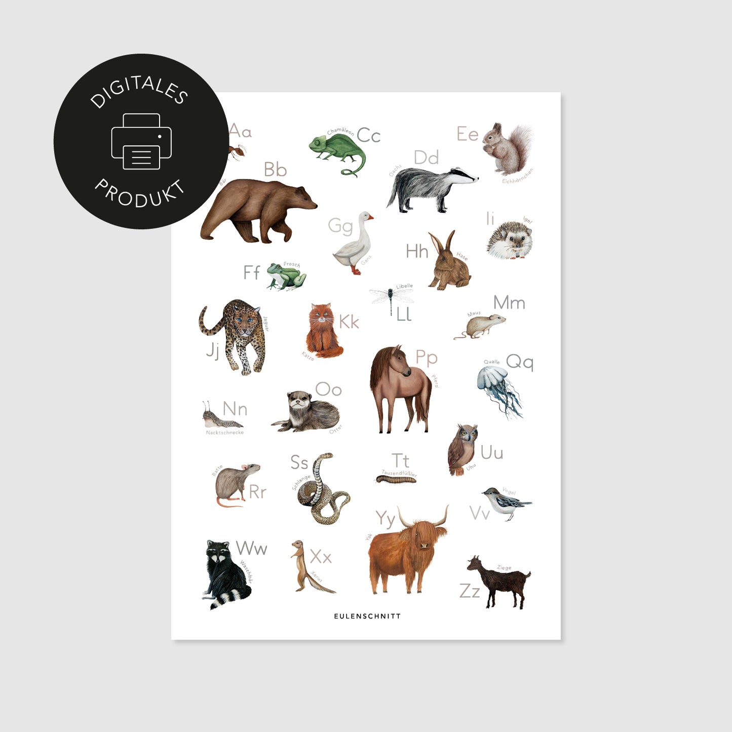 Poster Tier-ABC zum Download