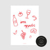 Schlichte Ansicht vom Bon appetit-Poster zum Download in verschiedenen Formaten.