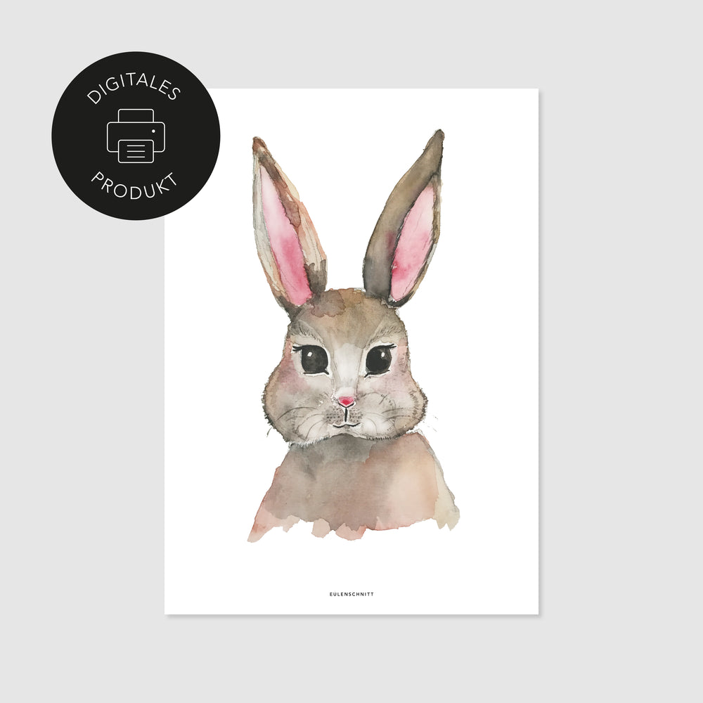 Poster Hase zum Download