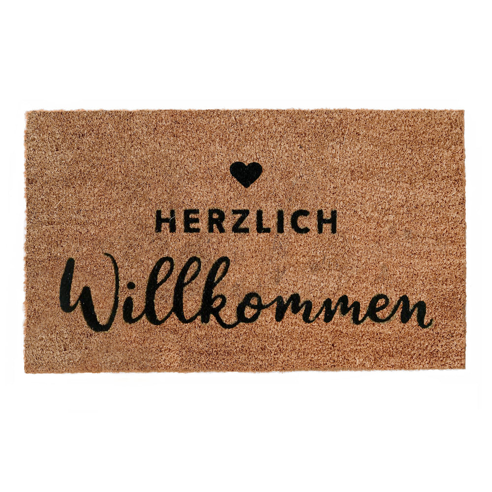 Kokos Fußmatte Herzlich Willkommen
