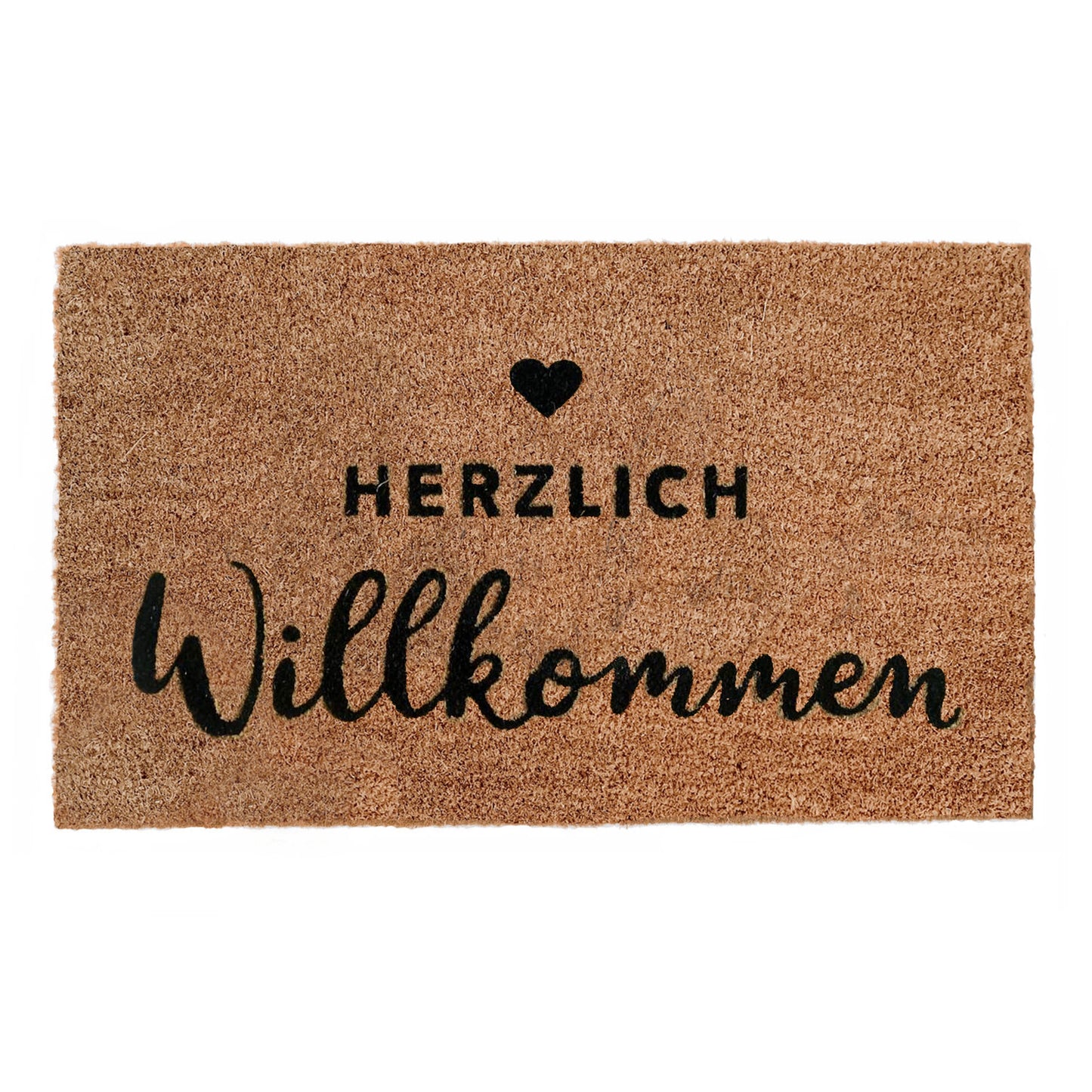 Kokos Fußmatte Herzlich Willkommen