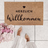 Kokos Fußmatte Herzlich Willkommen