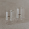 Doppelwandiges Glas 200ml Herz