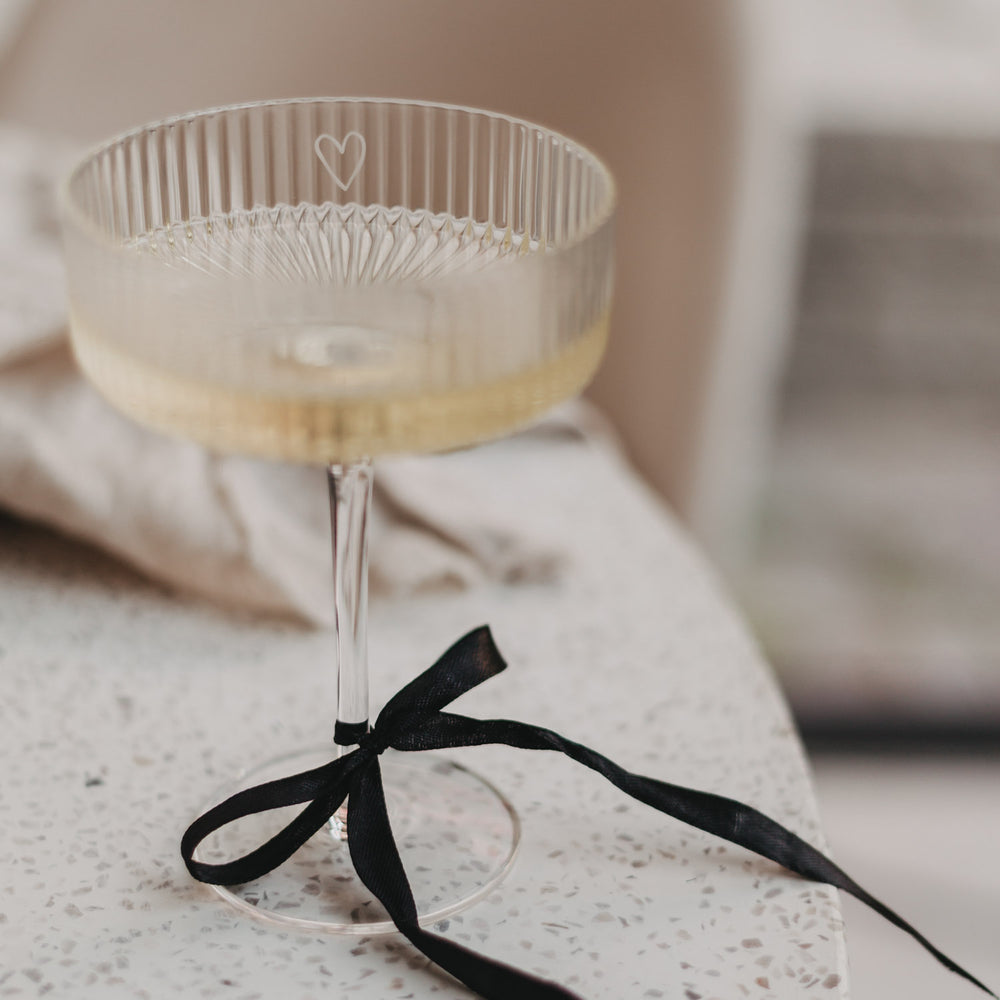 Champagnerglas Herz – stilvoll feiern mit Herz