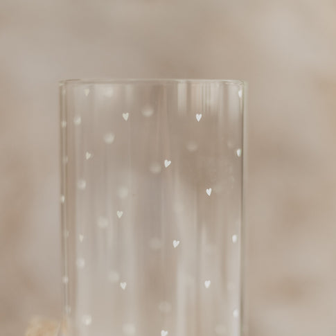 Vorratsglas Herzen 31 cm weiß