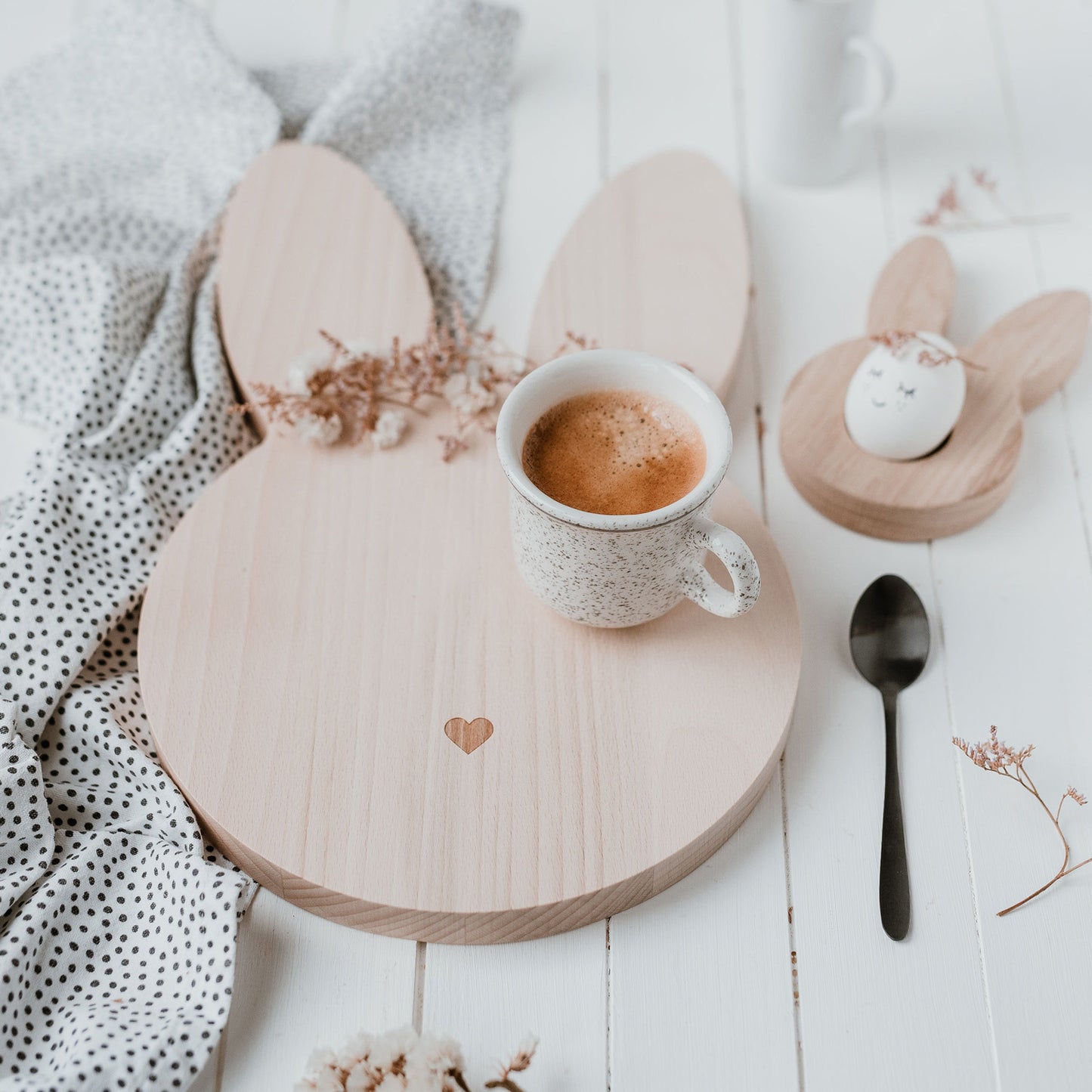 Planche à découper pour le petit déjeuner Lapin