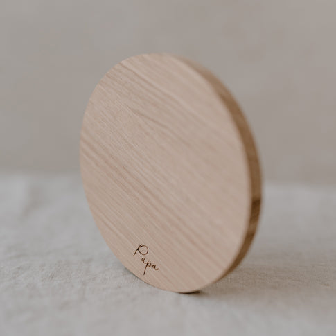 Untersetzer aus Eiche Papa