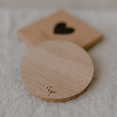 Untersetzer aus Eiche Papa