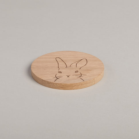 Untersetzer aus Eiche Hase