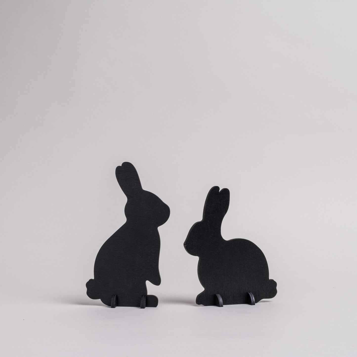 Steckhasen schwarz 2er Set | Eulenschnitt 