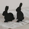Steckhasen schwarz 2er Set | Eulenschnitt 