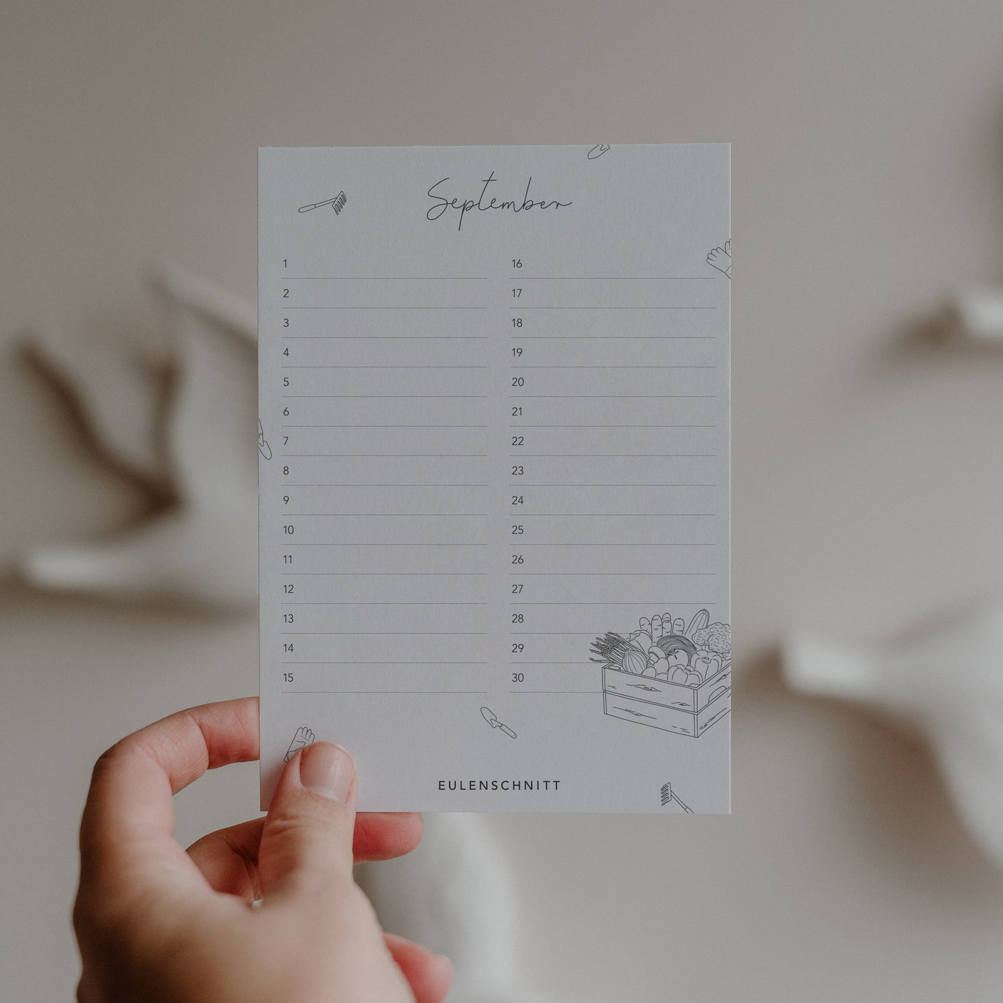 Tischkalender Geburtstage Blumenhand