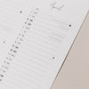 Detailansicht April im Wandkalender 2026 mit Feiertagen wie Ostern und Mondphasen, klar strukturiert und übersichtlich gestaltet.