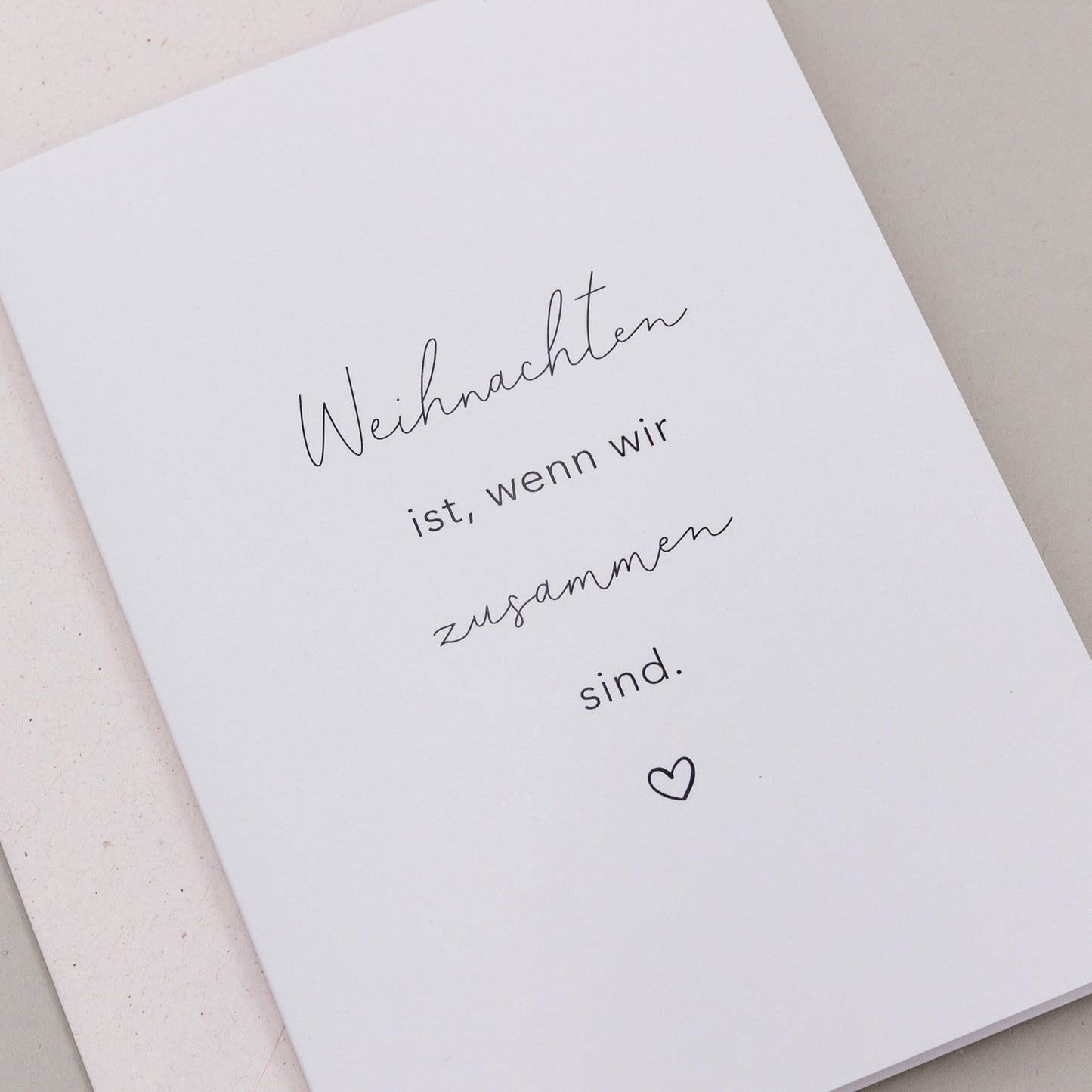 Klappkarte Weihnachten ist | Eulenschnitt 