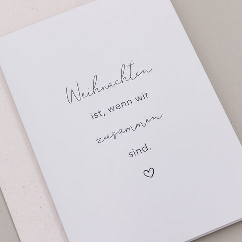 Klappkarte Weihnachten ist | Eulenschnitt 