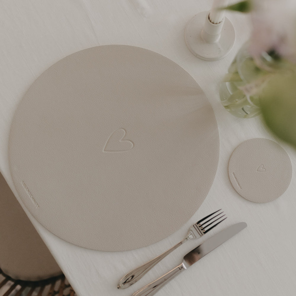 Wendbares Platzset Das Leben Creme