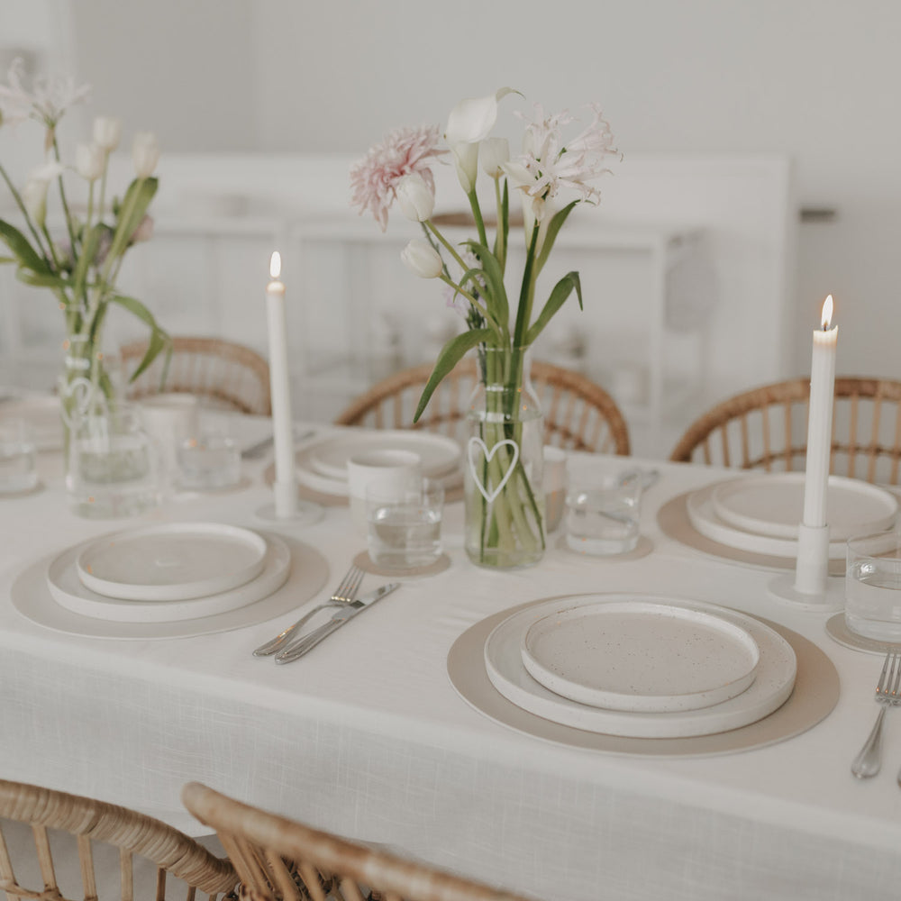 Platzset Das Leben Creme – wendbar & stilvoll