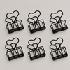 Clip mittel schwarz 6er Set