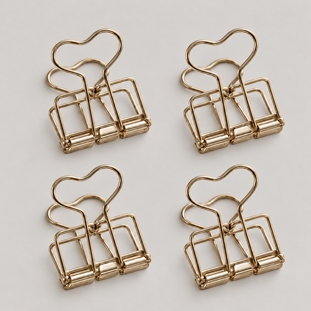 Clip groß gold 4er Set