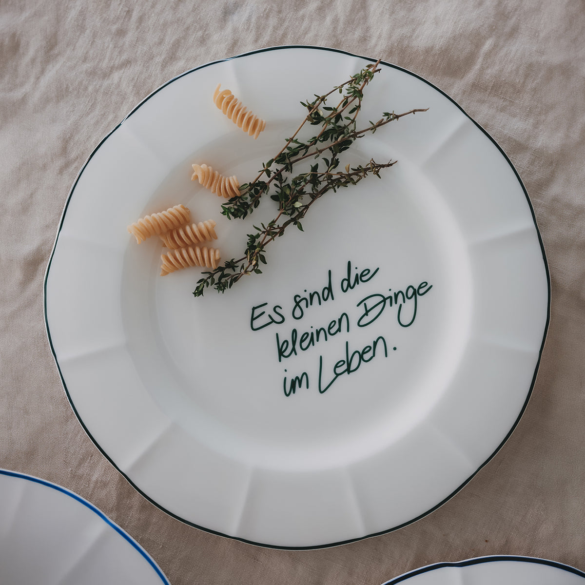 Speiseteller grün – kleine Dinge im Leben