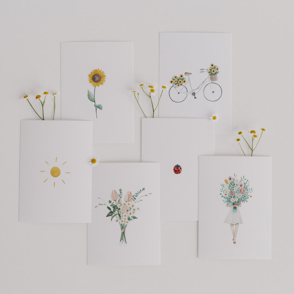 Kartenset Flower Love im 6er Set