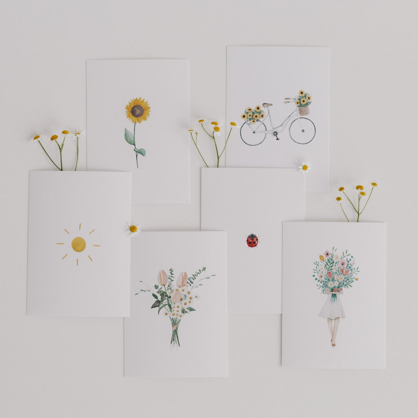 Kartenset Flower Love im 6er Set