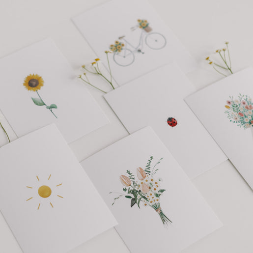 Kartenset Flower Love im 6er Set