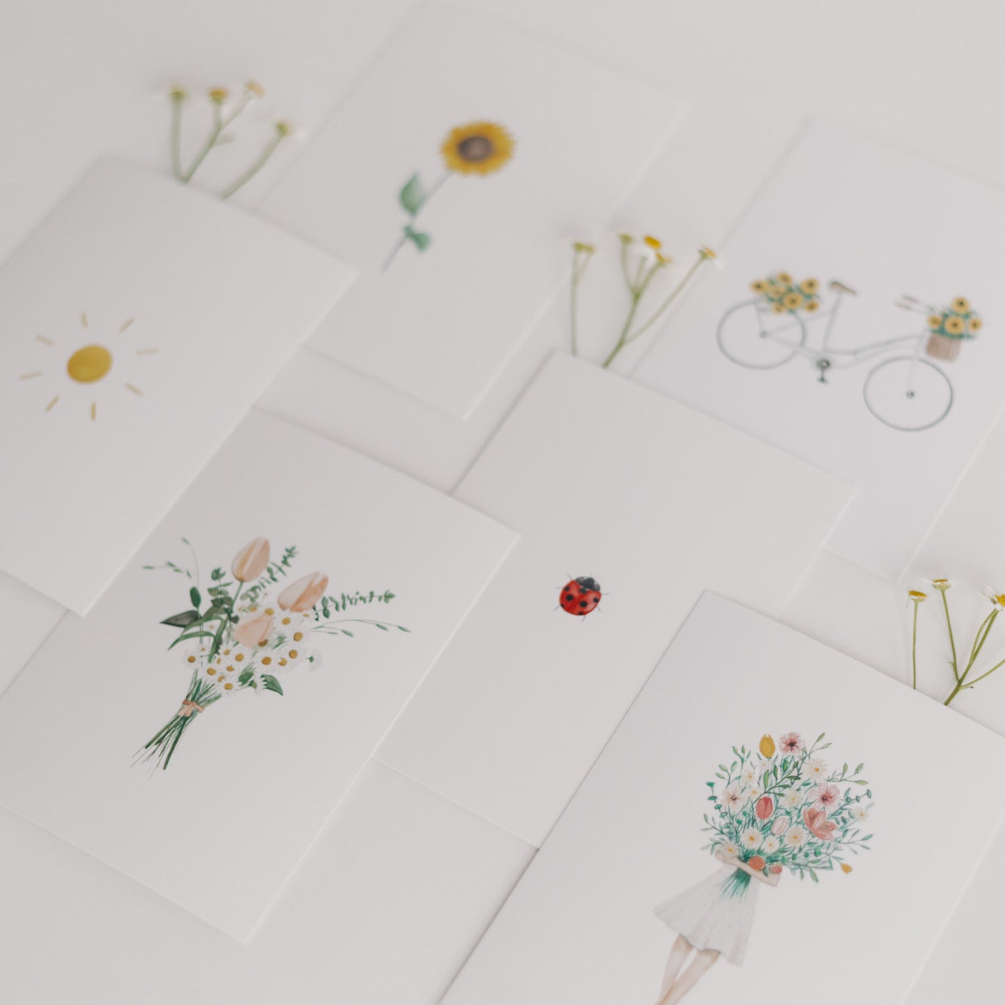 Kartenset Flower Love im 6er Set