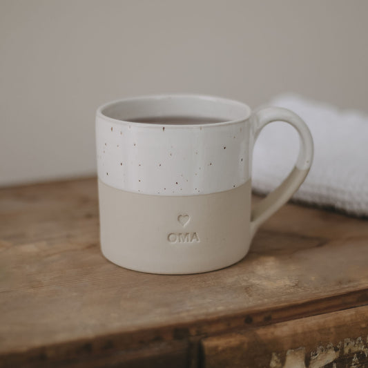 Große Tasse Oma | Eulenschnitt 