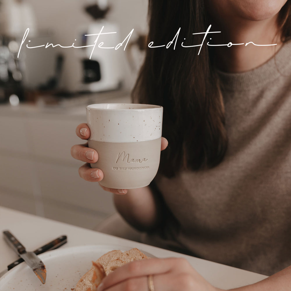 Limitierter Becher Mama Du bist wundervoll | Eulenschnitt 