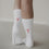 Socken weiß Schleife | Eulenschnitt 