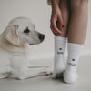 Socken weiß Dog Lover | Eulenschnitt 