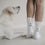 Socken weiß Dog Lover | Eulenschnitt 