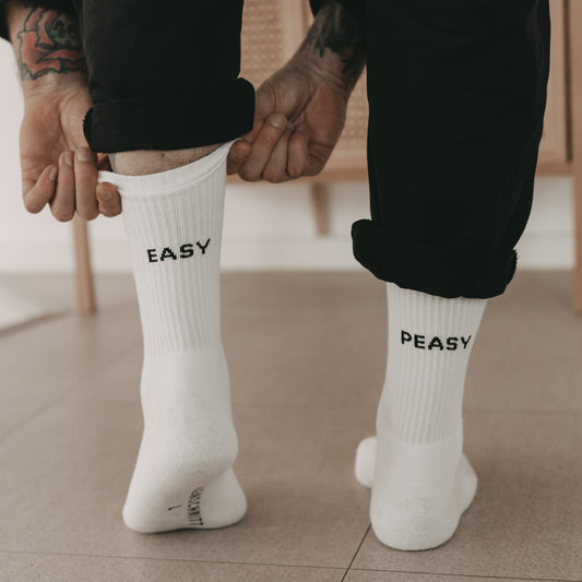 Socken weiß Easy peasy