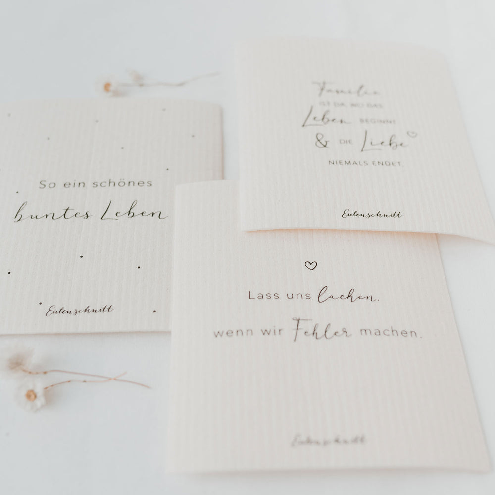 Schwammtücher Sprüche 3er Set