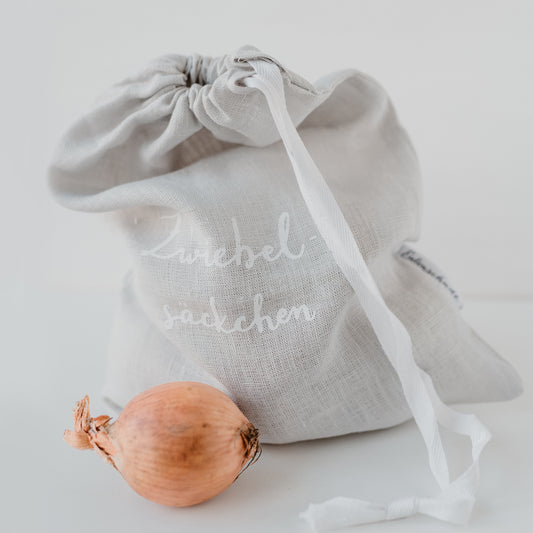 Sachets d'oignon en lin
