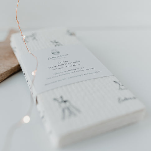 Schwammtücher Rehe 3er Set