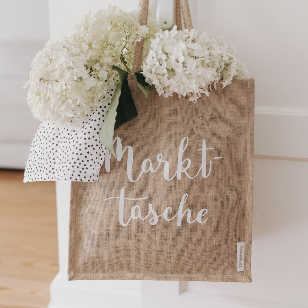 Einkaufstasche Jute Shopper Markttasche Eulenschnitt