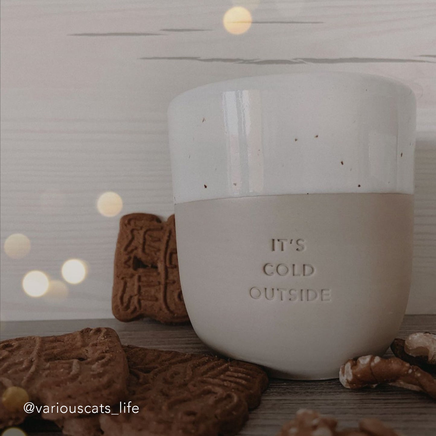 Gobelet en grès It´s cold outside