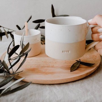 Tasse en grès Love