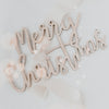 Holzschriftzug Merry Christmas Natur