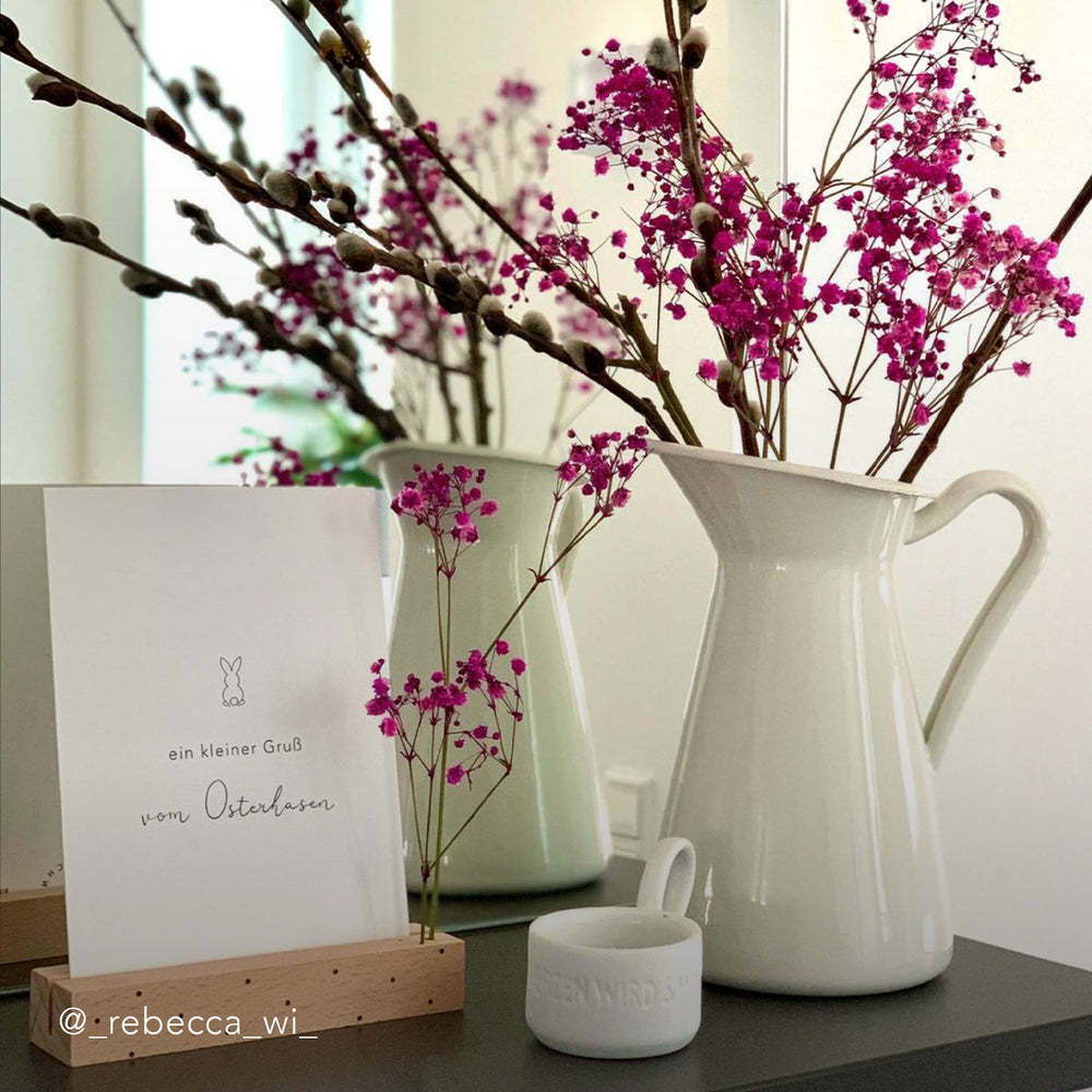 kleiner blumenständer Karten- und Trockenblumenständer Punkte im 2er Set – Eulenschnitt