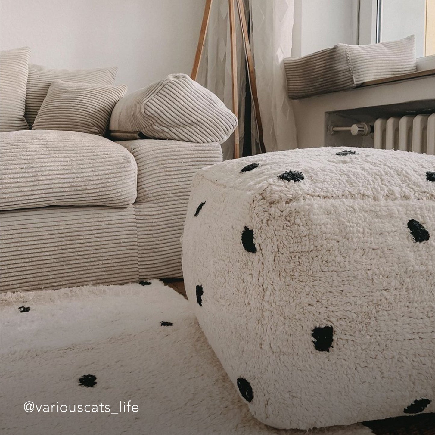Pouf à pois
