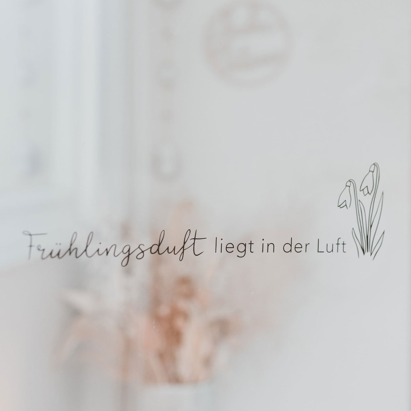 Sticker Frühlingsduft Schwarz
